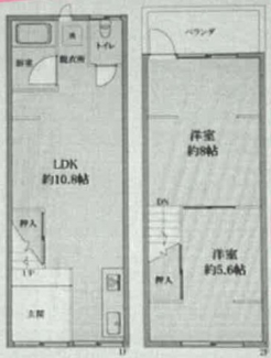 49.70㎡の２LDKのマンションです☆