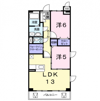 ２ＬＤＫの間取り