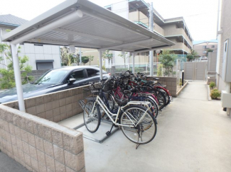 駐輪場です