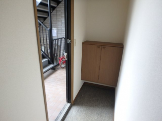落ち着いた玄関です