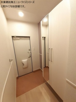 シンプルで使いやすい玄関です