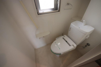 落ち着いた色調のトイレです