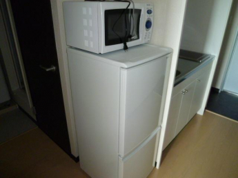 冷蔵庫、電子レンジ付きです