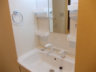 忙しい朝には欠かせない洗面所です