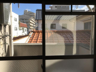 バルコニー　洗濯機置場
