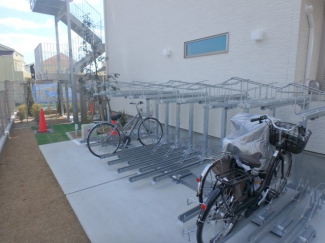 駐輪場です