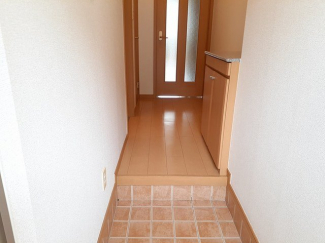 落ち着いた玄関です