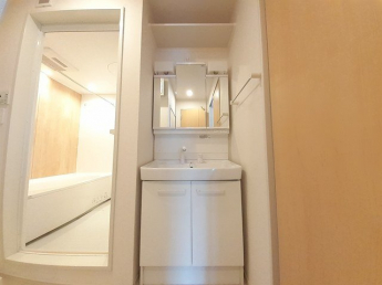 忙しい朝には欠かせない洗面所です