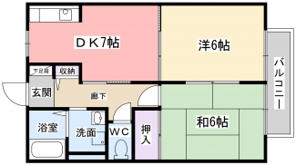 少し広めの２DK