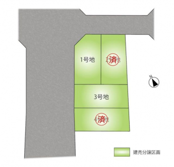 １号棟は明るさと開放感を感じる北西角地に位置しています。３７