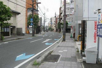 前面道路です。