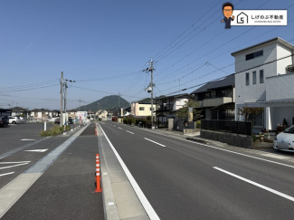 前面道路です。