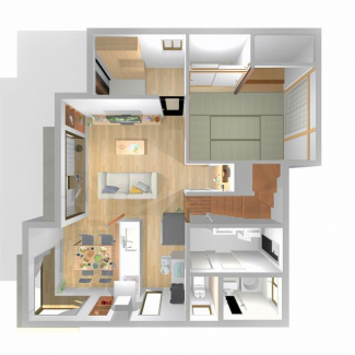 【３Ｄ間取図】１階