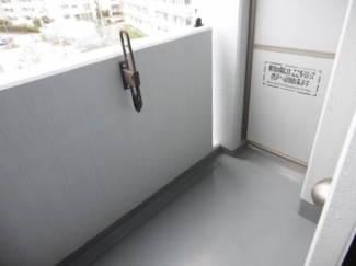 南西向きのバルコニー