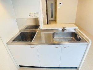 コンパクトなキッチンで掃除もラクラク