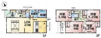 大津市向陽町　新築戸建（２号棟）の画像