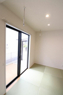 【施工例】和室では室内物干しができます。雨の日はこちらで洗濯