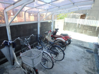 駐輪場です