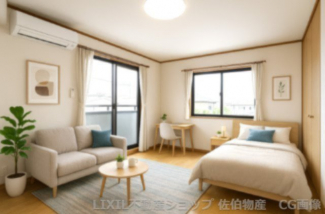 洋室7.5帖　CG画像です