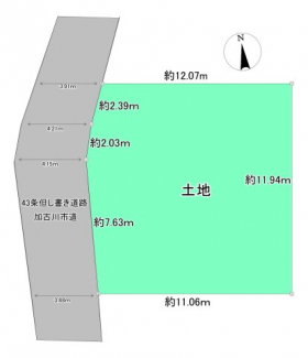 テープによる簡易測量値です