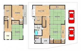 既存建物の配置図　※取壊し予定