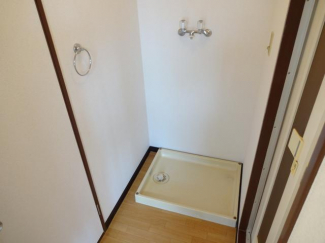 寒い日も安心屋内洗濯置き場