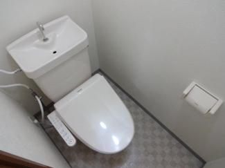 便利な温水洗浄便座付できれいさっぱり