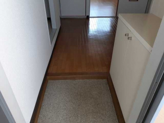 明るい玄関です