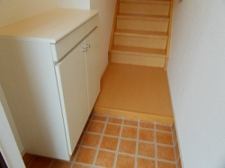 落ち着いた玄関です
