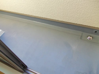 外からの目が気にならないバルコニーで洗濯物が干せます