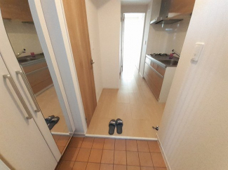 落ち着いた玄関です