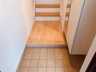 明るい玄関です