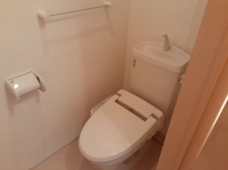 落ち着いた色調のトイレです