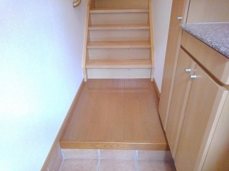 落ち着いた玄関です