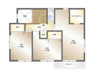 2階間取図