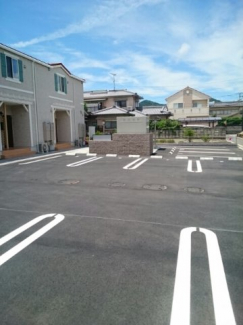 駐車場に車を止められます
