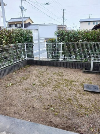 お庭で自由な時間を過ごせます