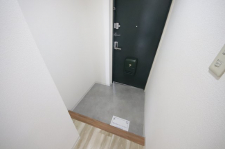 落ち着いた玄関です