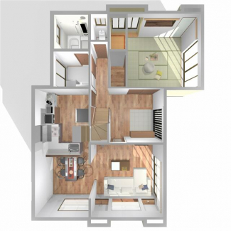 【３Ｄ間取図】１階