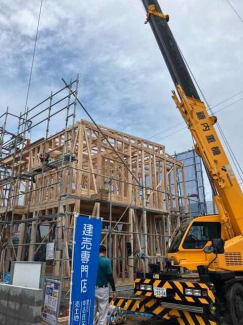 上棟工事完了しました！　見学できます。　構造を見るなら今がチ
