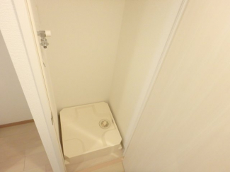 防水パン付き室内洗濯機置場