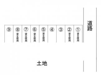 愛荘町愛知川字東町貸駐車場の画像