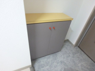 玄関にシューズボックスもあります