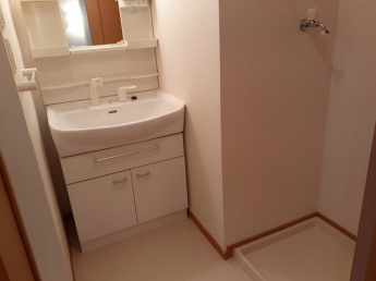 忙しい朝には欠かせない洗面所です