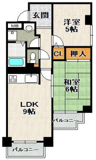 角部屋のお部屋です。