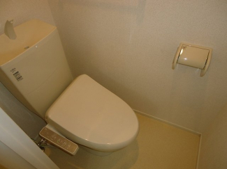 ゆったりとした空間のトイレです