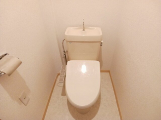 落ち着いた色調のトイレです