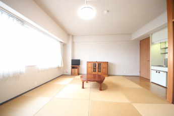 光の降り注ぐワンルーム