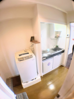 コンパクトなキッチンで掃除もラクラク