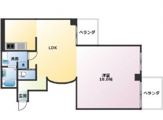 他の部屋の間取り図で、反転です。現状は、現地を確認ください。